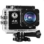 Ekdant 4k Water Resistant Sports Wi Fi Action Camera with Remote Control and 2 Inch Display