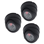 MOSHTU 3PCS Dome Surveillance Security Dummy Imitation Camera Fake Security Camera