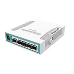 MikroTik Cloud Router Switch with 1 Gigabit Ethernet/SFP Combo Port and 5 SFP Cages CRS106-1C-5S