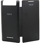 Chevron Flip Cover for Xolo Q2000 - Black