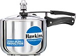 Hawkins Stainless Steel Tall 3 L Pressure cooker with Induction Bottom
