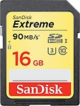 SanDisk Extreme 16 GB Extreme SDHC UHS Class 3 90 MB/s Memory Card