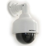 Divinext Realistic Dummy Surveillance Security Camera w/Blinking Red LED Light (2 x AA), 24.0x12.4x12.4 cm