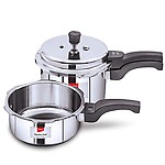 Impex EP Induction Base Stainless Steel Pressure Cooker, 2 Litres