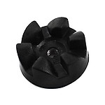 Generic a14091600ux0678 31mm Dia Black Rubber 6 Teeth Coupler Drive Clutch for Kitchen Blender, 304