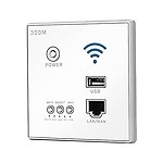 Qingyuan 300Mbps in-Wall Wirel Router AP Acc Point WiFi Router LAN Network Switch WiFi AP Router with WPS Encryption USB So et