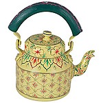 Kaushalam Hand Painted Teakettle - "Simply Elegant"Weight: 500grams