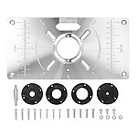Eryue Router Table rt Plate Aluminum Trimming Hine Engraving Flip d with 4 Rings for Woodworking