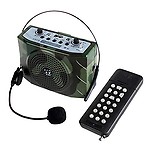 BEESCLOVER Portable Voice Microphone Outdoor Speaker Ultrasonic Hunting MP3 Player Camouflage UK Plug