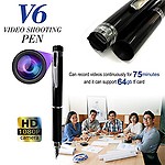 FidgetGear Camera Pen Full 1080P Body Camera Mini Portable Camera Recording Pen V6