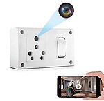 Asleesha Secret Switch Board Socket Camera, Hidden Audio Video Recorder 24X7 Continuous with Day Vision 32GB Inbuilt