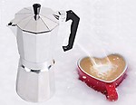 THW Aluminium Italian Espresso Coffee Maker/Filter Coffee Maker Percolator for 6 Cups of Moka Pot, 300 ML