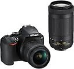 Nikon D3500 DSLR Digital Camera with 18-55mm and 70-300mm Lenses + More