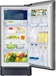 SAMSUNG 198 L Direct Cool Single Door 4 Star Refrigerator with Base Drawer  (Inox Wave, RR21A2F2XNV/HL)