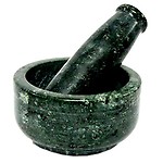 IKARUS Mortar And Pestle Set, kharad, masher Spice Mixer For Kitchen 4 inches,Green Colour