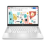 HP Chromebook Thin & Light 14-inch (35.6 cm) Touchscreen Laptop (Celeron N4020/4GB/64GB eMMC + 256GB Expandable Storage/Chrome OS/Integrated Graphics), Ceremic White), 14a-na0002TU