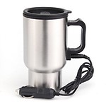 World2home 12V 450ml Stainless Kettle Car Cup Pot Water Auto Electric Heater