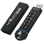 Apricorn Aegis Secure Key 8GB FIPS 140-2 Level 3 Validated 256-bit Encryption USB 3.0 Flash Drive (ASK3-8GB)