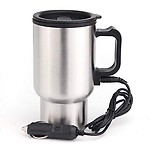 visionrabbit 12V 450ml Stainless Kettle Car Cup Pot Water Auto Electric Heater
