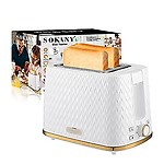 OLENYOK Toaster 2 Slice Automatic Pop-up Toaster, Extra Wide Slot 2 Slice Toaster for Bread, Muffins, Bagels Toaster