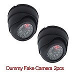 MOHAK 2 PCS Dummy Security CCTV Fake Dome Imitation Surveillance Security Camera