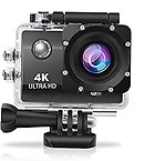 Texton 4K Ultra HD Water Resistant Sports WiFi Action Camera with 2 Inch Display (16M)