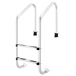 WATERTECH SYSTEMS Residential Swimming Pool Ladder, 2 steps overflow model,heavy quality SS 304