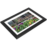 Smart Electronic Photo Frame, WiFi Digital Picture Frame High Resolution Store 20000 Photos for Office (EU Plug)