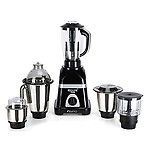 MasterClass Sanyo Triaa 1000W Mixer Grinder with 3 SStainless Steel Jars, Juicer Jars and Chopper Jars, Black.Make in India