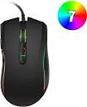ROQ 7 Color LED 3200DPI 7 Buttons Wired Optical Gaming Mouse  (USB 2.0)