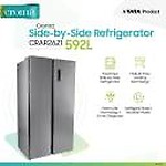 Croma 592 L Frost Free Side by Side 3 Star Refrigerator  ( CRAR2621)