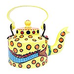 Literacy India Hand Painted Kettle