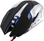 MFTEK Gaming Mouse, lit Illuminated 6 Buttons Silent Mouse Wired Optical Gaming Mouse  (USB 2.0)