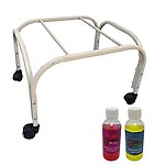 UR LITTLE SHOP Powder Coated_ Rust Proof_ Movable_ Air Cooler Iron Trolley_  Color_