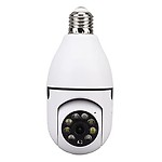 Wireless Surveillance Cameras, 1/4in HD CMOS Motion Detection WiFi Security Camera 360° PTZ for Home (100W)