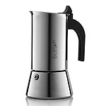 Stainless Steel Espresso Coffee Maker, Silver (6 Cup)